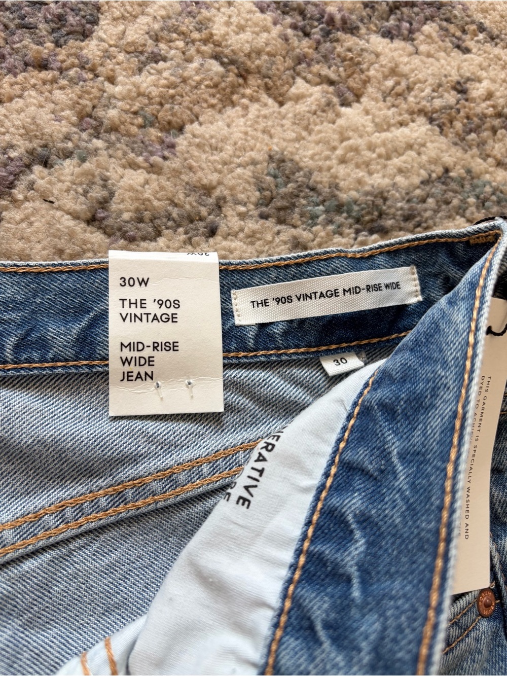 NWT Aritzia Denim Forum The 90’s Vintage Mid Rise Wide Leg Jeans - Picture 5 of 11